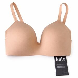 Knix WingWoman Contour Bra 32DD Nude Wireless T-Shirt Bra Seamless Support